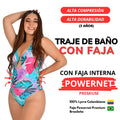 Traje de baño con faja invisible